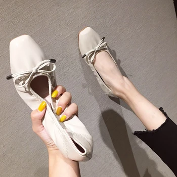 

Women Shoes Comfortable Soft Bottom Maternity Flats Bows Oxford Casual Shoes 2020 New Spring Black Beige Red