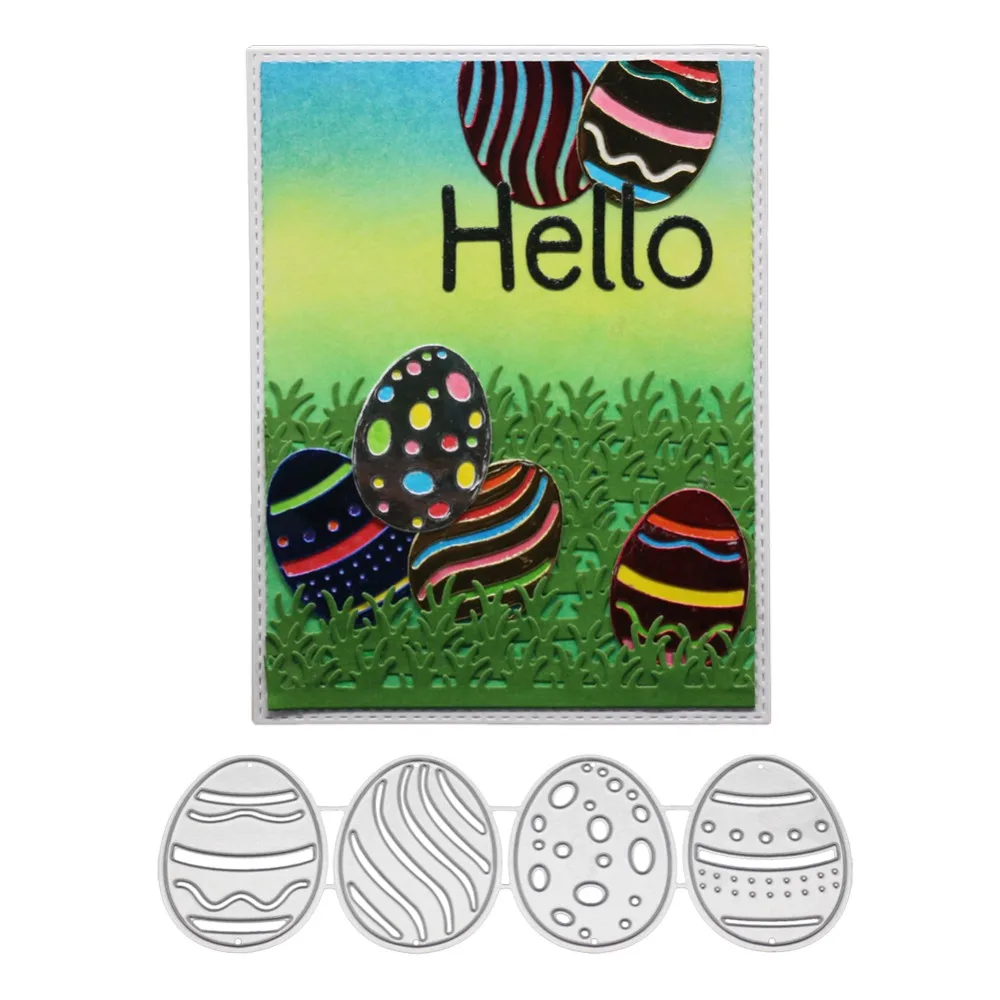

Cute Four Eggs Cutting Dies Shapes Metal Stencil for DIY Scrapbooking Stamp/photo Album Decorative Embossing New Die for 2019