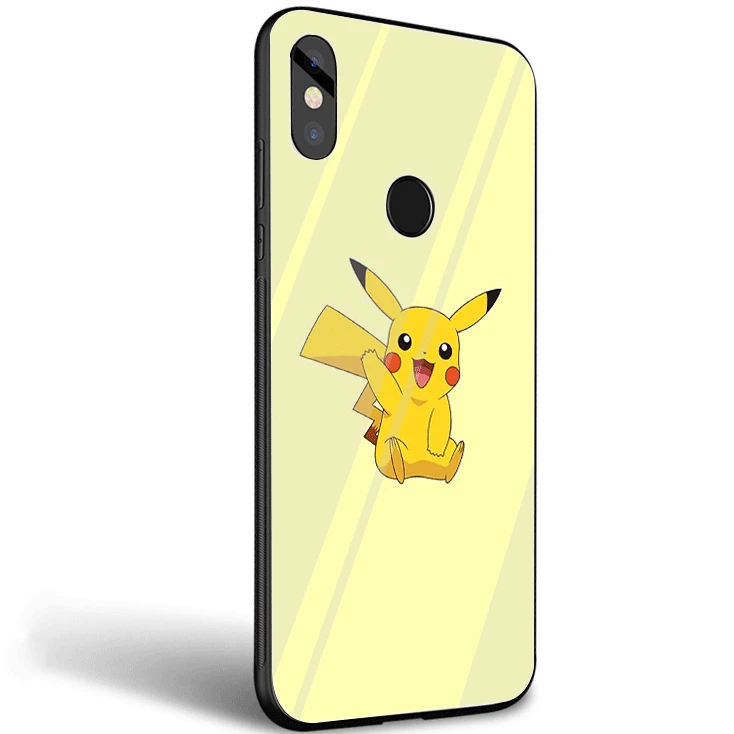 Чехол для мобильного телефона, стекло для Xiaomi 8 Lite A1 A2 9 Redmi Note 5 6 7 Pro 6A 4X Pocophone F1, чехол с крутым узором pokemons pika - Цвет: G10