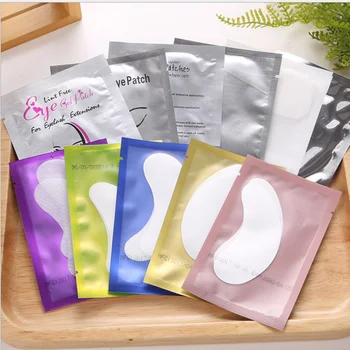 

30 Pairs/Lot Patches for Eyelash Extension Under Eye Pads Paper Patches Pink Lint free Stickers for False Eyelashes