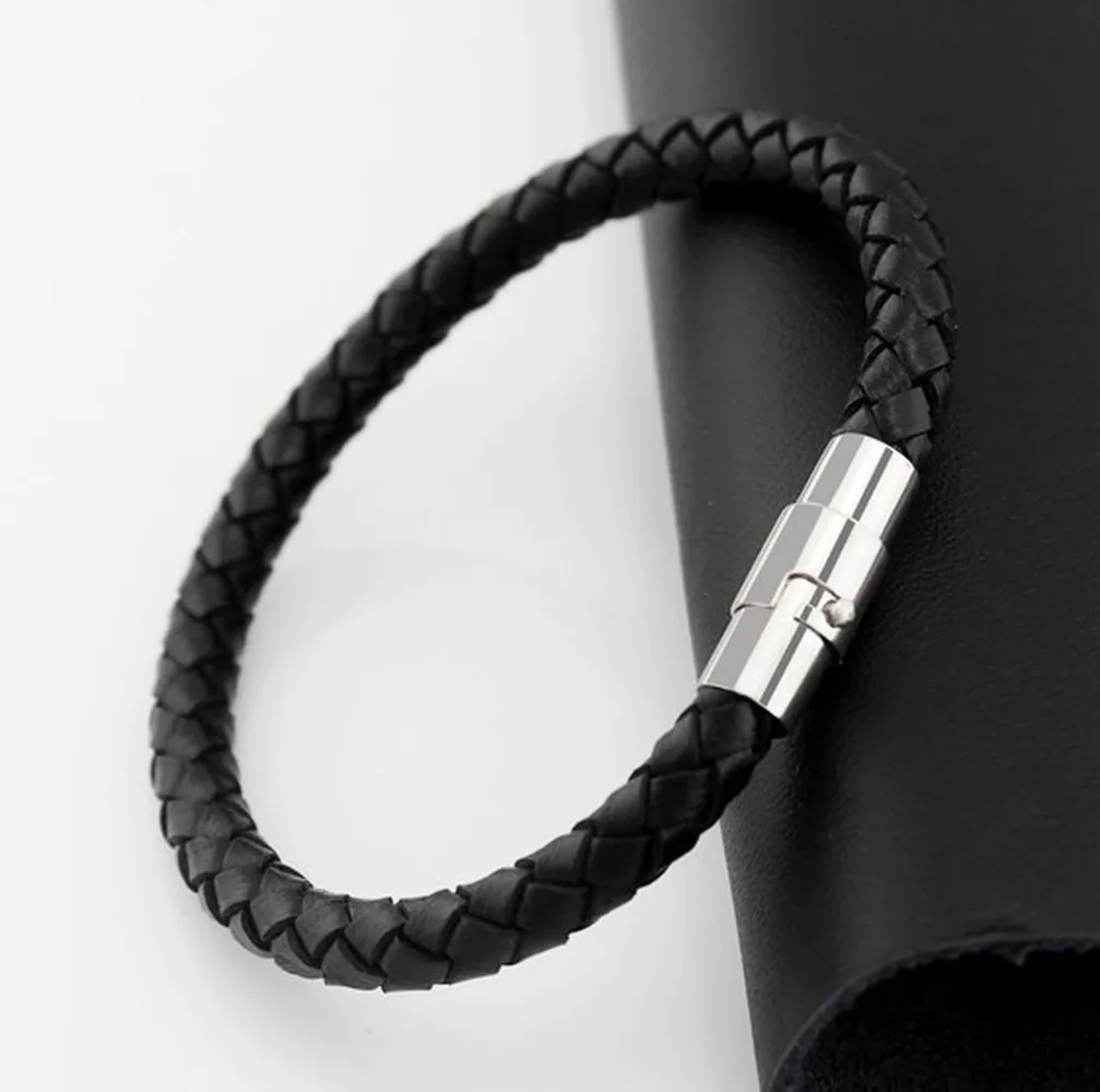 

Free shipping Explosion Models Accessories 2020 new Style Creative unisex Leather Cord Woven Bracelet Leather Couple Bracelet