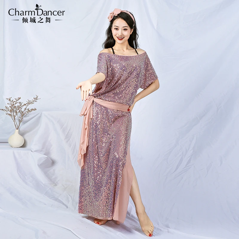 Розовый ZM252 baladi shaabi saidi костюм для танца живота - Цвет: Розовый