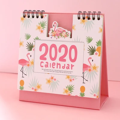 5 шт. мультяшная кошечка Дораэмон лошадь Новогодняя бумага календарь подарок с китайским лунным календарем и бумагой Примечание - Цвет: flamingo only