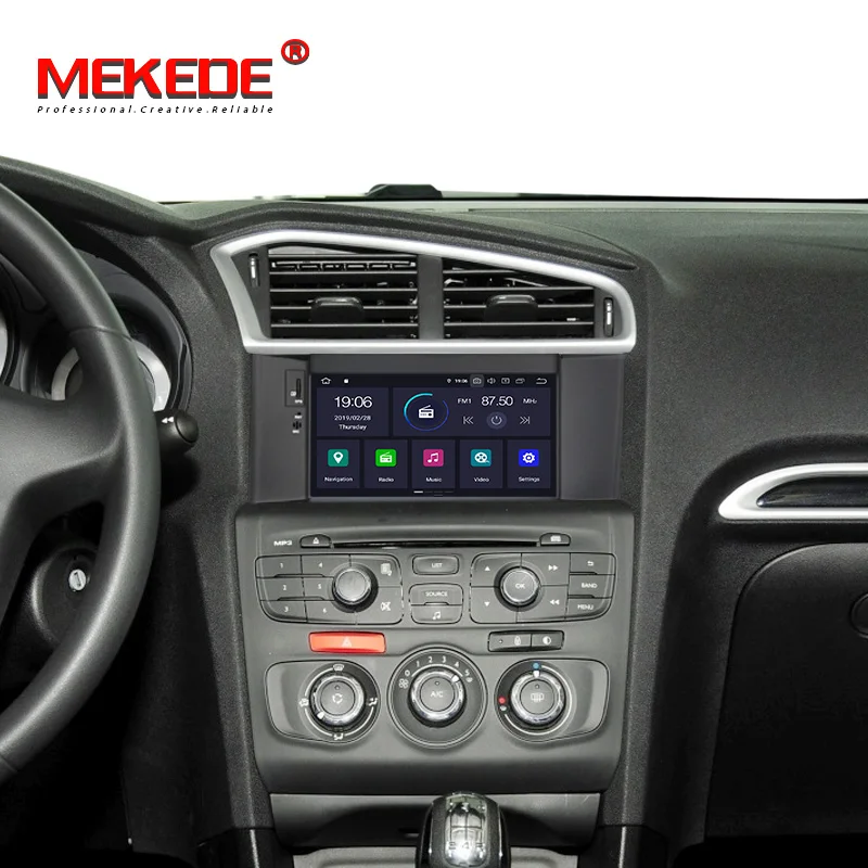 Sale 4G RAM Android 9.0 Car Radio DVD GPS Navigation Multimedia Player For Citroen C4 C4L DS4 2011-2016 Auto Audio WIFI Video Stereo 5