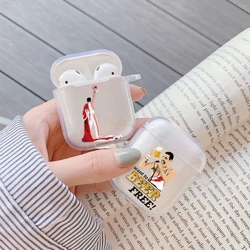 

Freddie Mercury Rainha banda Soft Shell Bluetooth Wireless Earphone Case For Apple Airpods Charging Box Secret Text Cover Coque