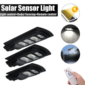 

30W/600W/90W LED Solar Street Light Solar Light Radar PIR Motion Sensor Wall Timing Lamp+Remote comtrol Waterproof for Plaza