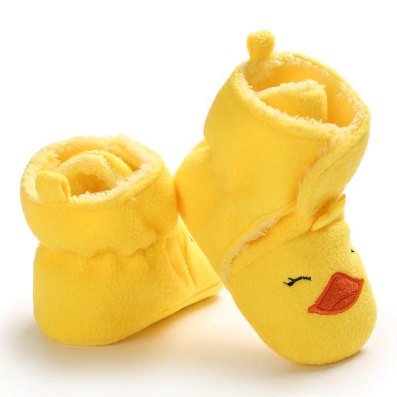 

Toddler Girls Shoes Cartoon Prewalker Baby Shoes First Walkers Infant Winter Warm Plus Velvet Baby Girls Shoes