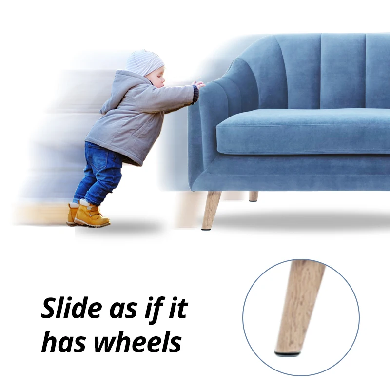 Rubber Anti-Vibration Chair and Table Leg Protectors - Durable, Wear-Resistant, Mute Pads