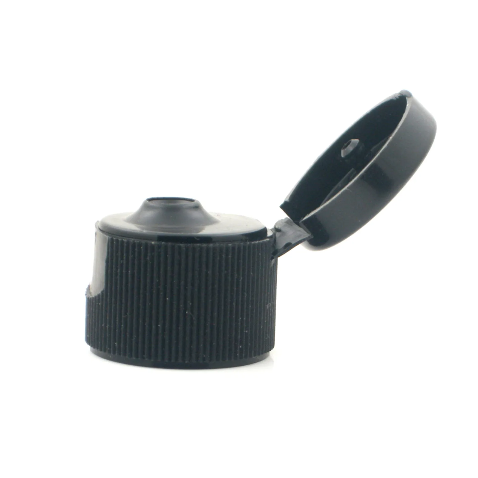 black flip top cap