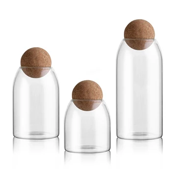 

3PCS Storage Tanks Food Storage Containers 3 Piece Set Airtight Kitchen Container Clear Glass Food Pantry Organization With Lid