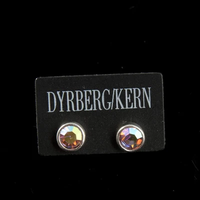 Горячая DYRBERG/KERN изысканные сверла для вспышки маленькие серьги - Окраска металла: Посеребренный