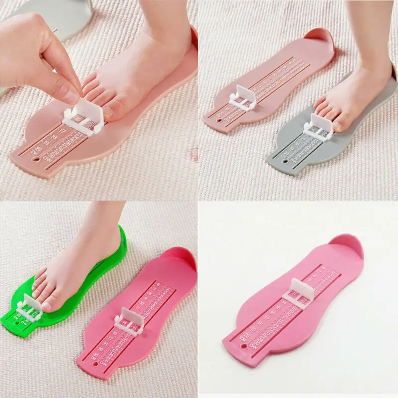 5 Colors Baby Foot Ruler Kids Foot Length Measuring device child shoes calculator for chikdren Infant Shoes Fittings Gauge Tools foot measuring ruler