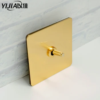 

Brass wall switch,Vintage toggle switch 220V 1/2/3/4Gang.2Way 10A Retro light switch for living room brass lever