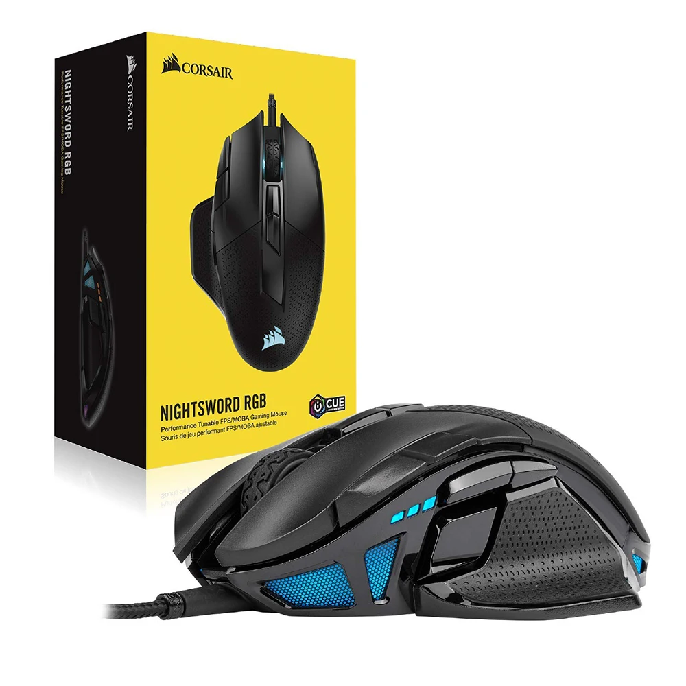 Игровая мышь CORSAIR nighsмеч RGB производительность настраиваемый FPS/MOBA черная