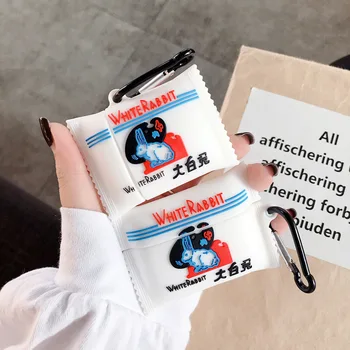 

For Airpods Pro Cover Personality White Rabbit for Apple Airpod Pro Case Silicone Wireless Bluetooth Earphone Shell