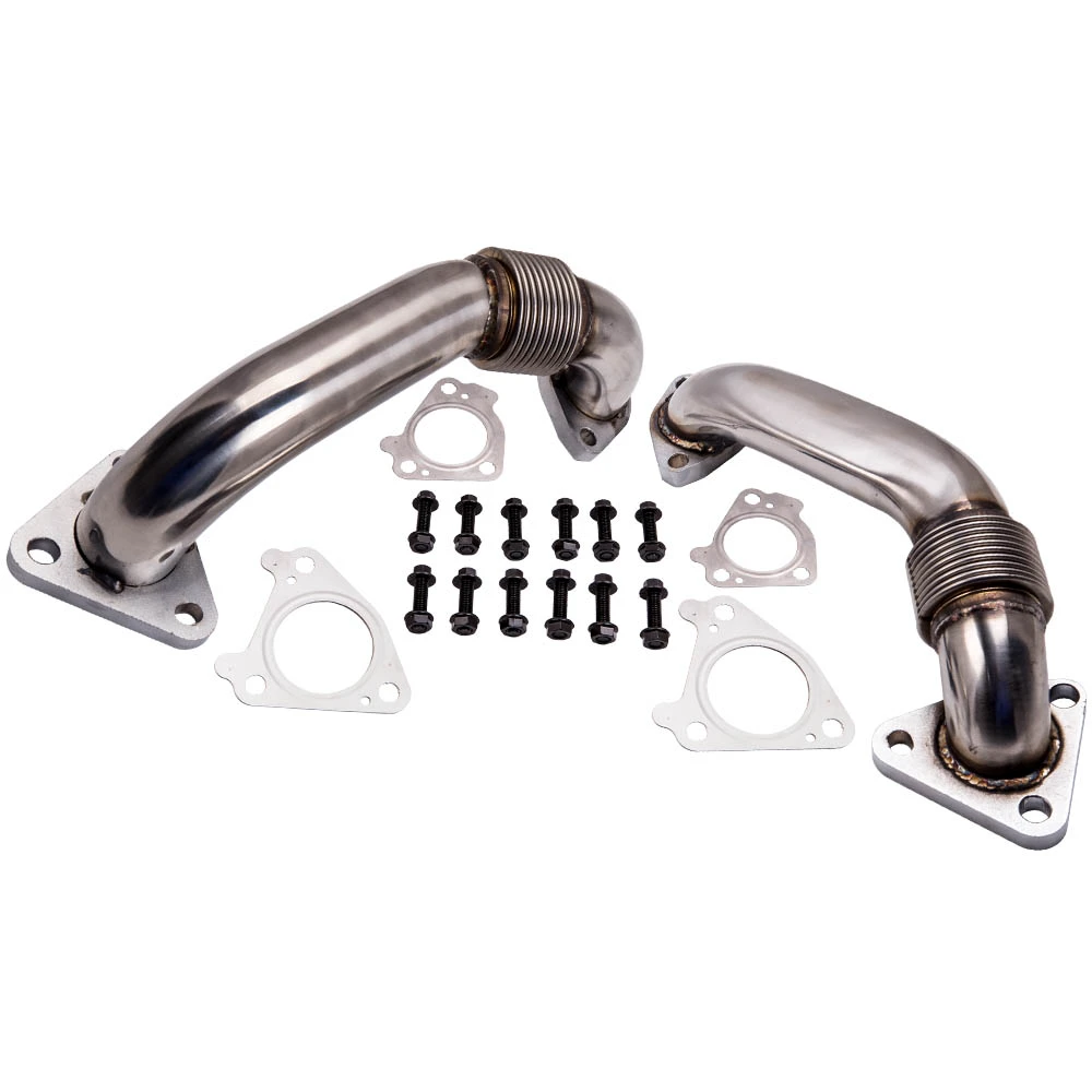Bolt On Driver Side Up-Pipe with Gaskets For LB7 LLY LBZ LMM LML 6.6L GM Duramax Diesel 6.6 Bolt On Driver Side Up-Pipe with Gaskets For LB7 LLY LBZ LMM LML 6.6L GM Duramax Diesel 6.6