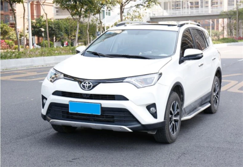 Для TOYOTA RAV4 защита переднего и заднего бампера защитная пластина анти-ударная Нержавеющая сталь Авто аксессуары