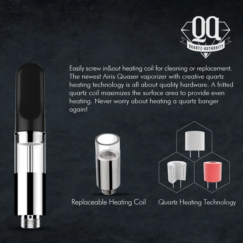 Preise AIRISTECH airis Quaser Wachs Verdampfer Tupfen Vape Stift Kit mit Fenster Quarz Heizung Zerstäuber Temperatur Control E zigarette Kit