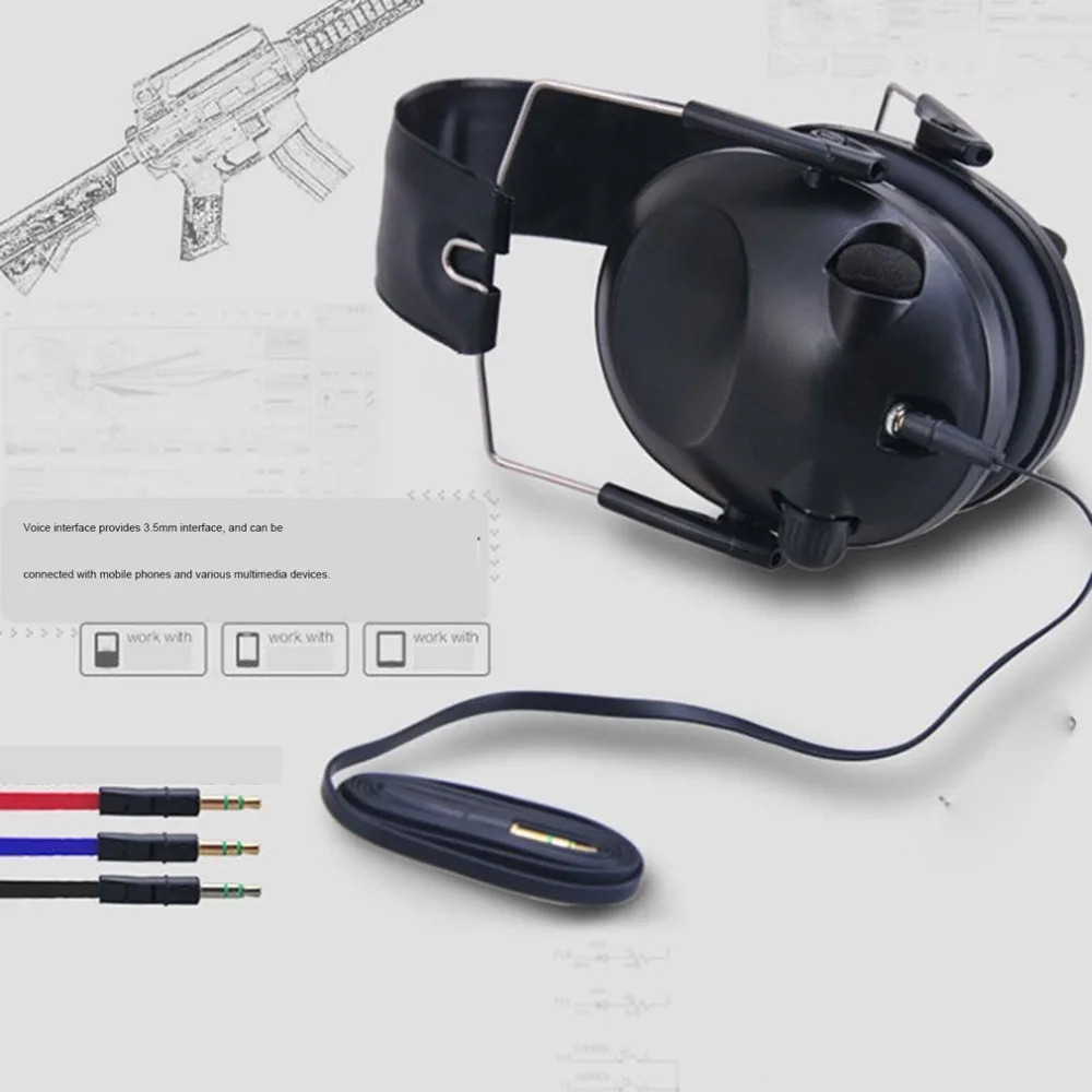 Tactical Hunting Earplugs Electronics Caza Shooting Headset TAC 6s Noise Reduction Tactico Protective Foldable Ear Plugs Earmuff