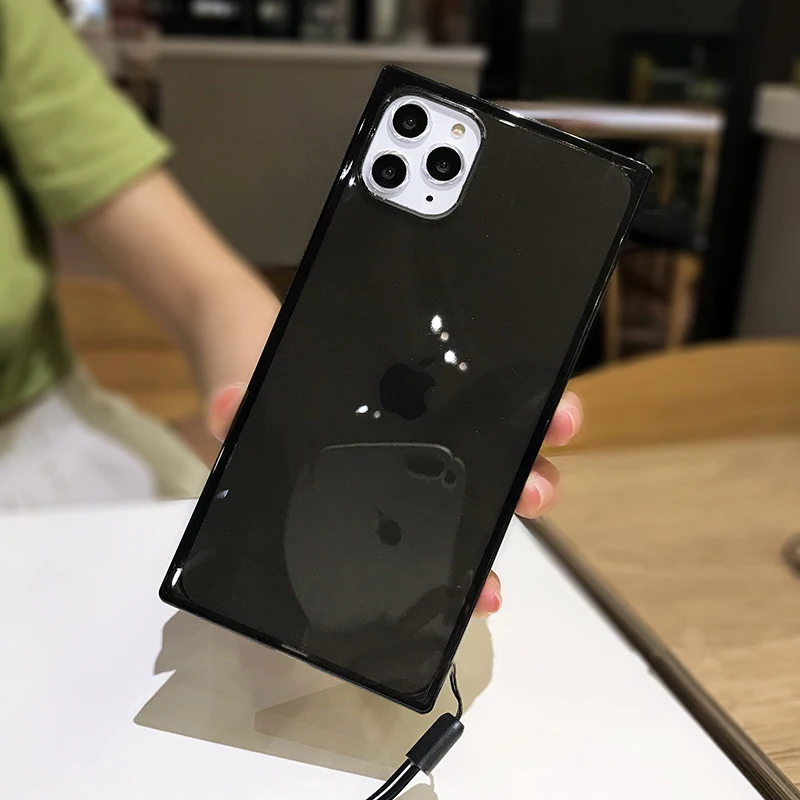 Ударопрочный прозрачный чехол LOVECOM для iPhone 12 Mini 11 Pro Max XS XR 6 6S 7 8 Plus X Мягкий
