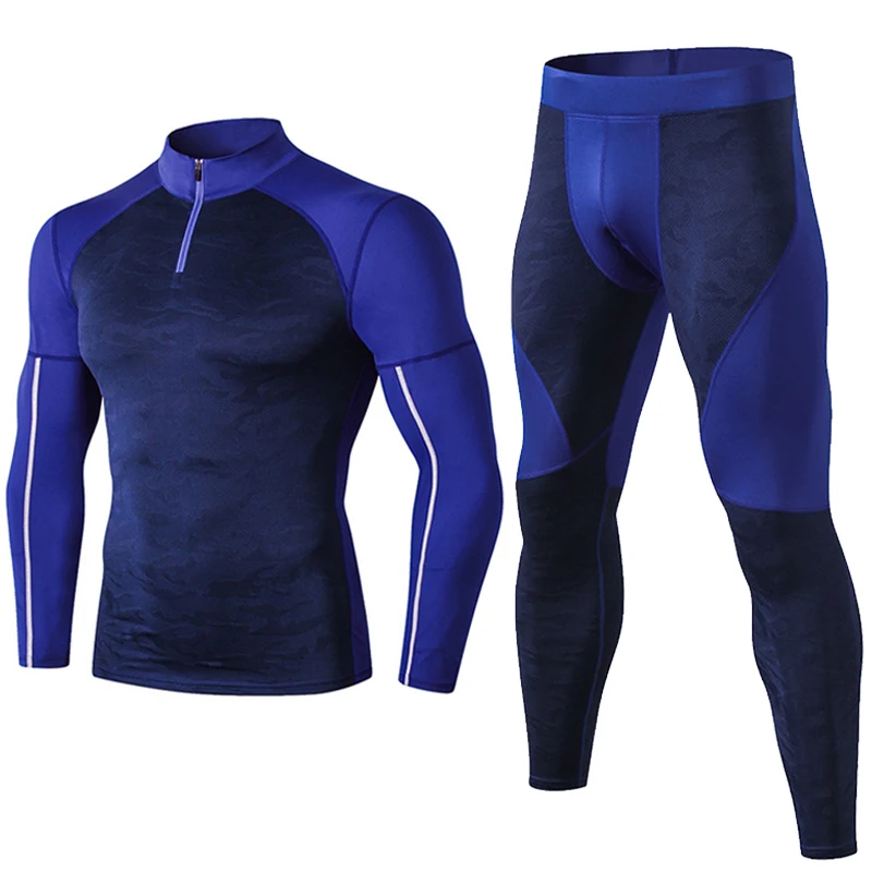 Psvteide, 2 предмета, спортивный костюм, мужская спортивная одежда, компрессионный комплект, Спортивная мужская одежда с длинным рукавом, Майки для велоспорта, облегающие, удобные костюмы
