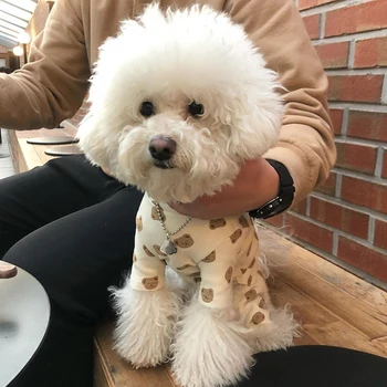 

dog clothes chihuahua dog winter clothes dog pajamas dog jumpsuit Yorkshire terrier dog christmas clothes little bear