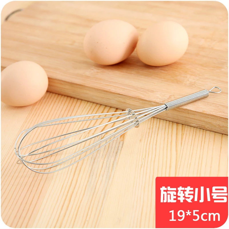 Eggbeater Stirrer Stainless Steel Egg Dipping Cream Stirring Kitchen Tool - Цвет: small size