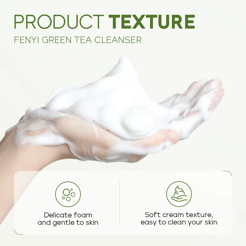 Green Tea Facial Cleanser - Natural Plant-Based Deep Cleansing & Moisturizing Formula