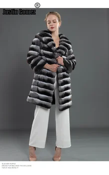 Kaufen Elegante Frauen Klassische Warme Mode Plus Größe Frau Winter Mantel Mid Lange Outwear Neue Echt Rex Kaninchen Pelz Frau Mantel Mit Taschen