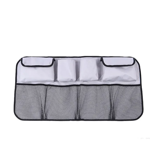 Автомобильная Задняя сумка для хранения на спинку сиденья мульти Висячие сетки карман сумка-Органайзер для багажника Авто Укладка уборки аксессуары для интерьера - Название цвета: A Gray