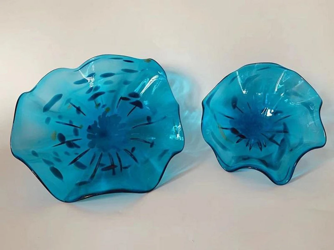 Interior Design Wall Art Hand Blown Glass Wall Plate Murano Glass Wall Sconce for Living Room