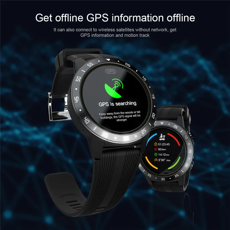 US $55.99 MOKA smartwatch android sim card Music GPS Sports record Information Push Heart Rater Bluetooth call smart watch men Waterproof