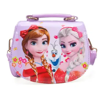 

2020 New Girls Cute Shoulder Bag Children Cartoon Elsa and Anna Handbag Kids Tote Girls Shoulder Bag Mini Bag Wholesale