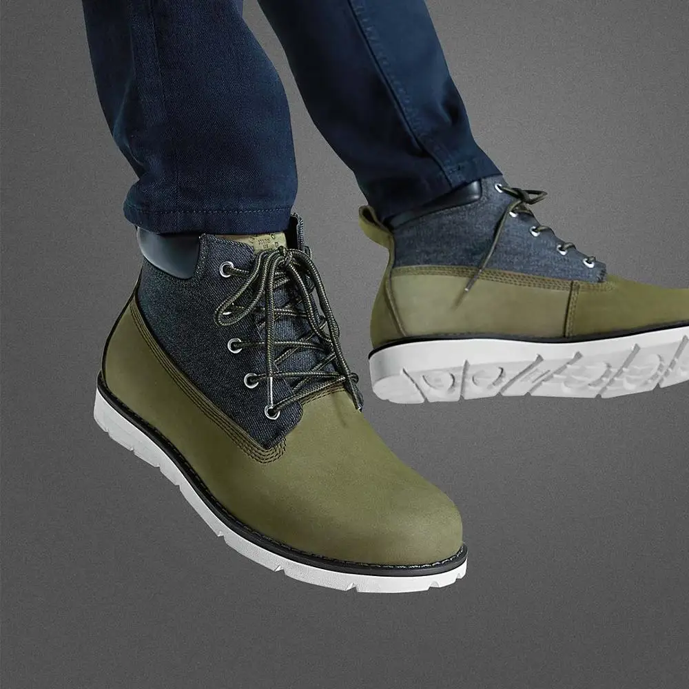 Xiaomi/мужские ботинки из воловьей кожи; зимняя обувь; Водонепроницаемая нескользящая резиновая подошва; износостойкие ботильоны; дышащие теплые зимние ботинки