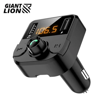 

Car Bluetooth 5.0 FM Transmitter Wireless Handsfree Audio Receiver Auto MP3 Player Dual USB Fast Charger Car Accessories