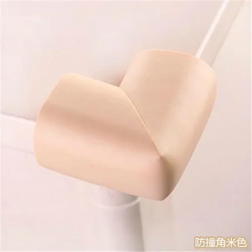 4pcs/lot Soft Table Desk Corner Protector Baby Safety Edge Corner Guards Rubber Cushion Glass Desk - Цвет: Светло-желтый