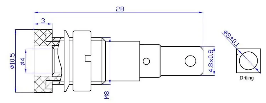 4.8mm Metal Banana Socket