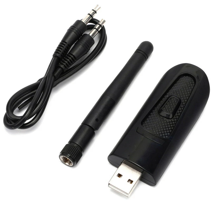 

Hot 3C-Bluetooth 5.0 USB Audio Transmitter APTX LL 3.5mm AUX RCA Wireless Adapter for PS4 PC TV