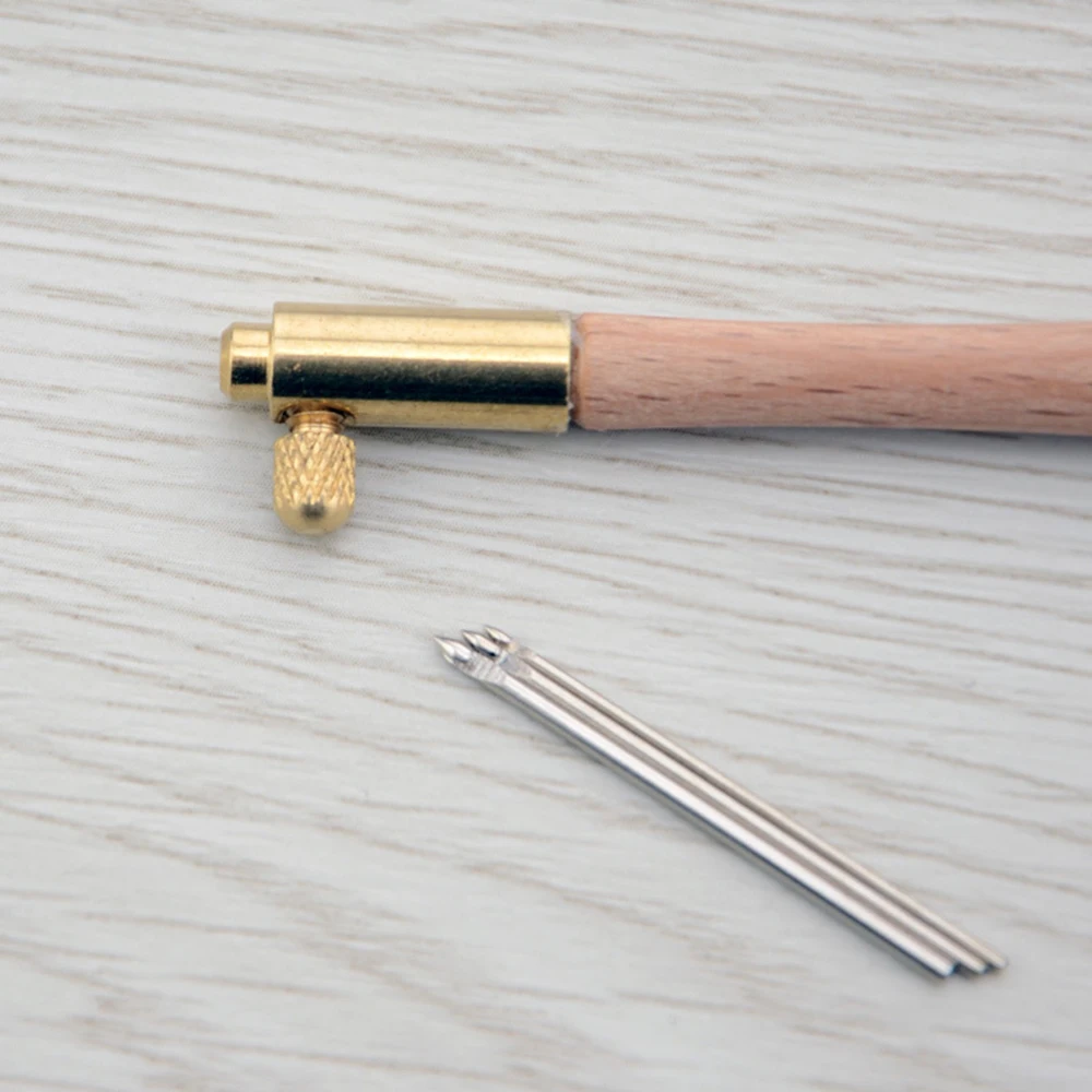 Бисероплетенный крючок для вязания крючком с 3 размерами иглы деревянная ручка бисерные кутюр крючком Крючки Швейные аксессуары