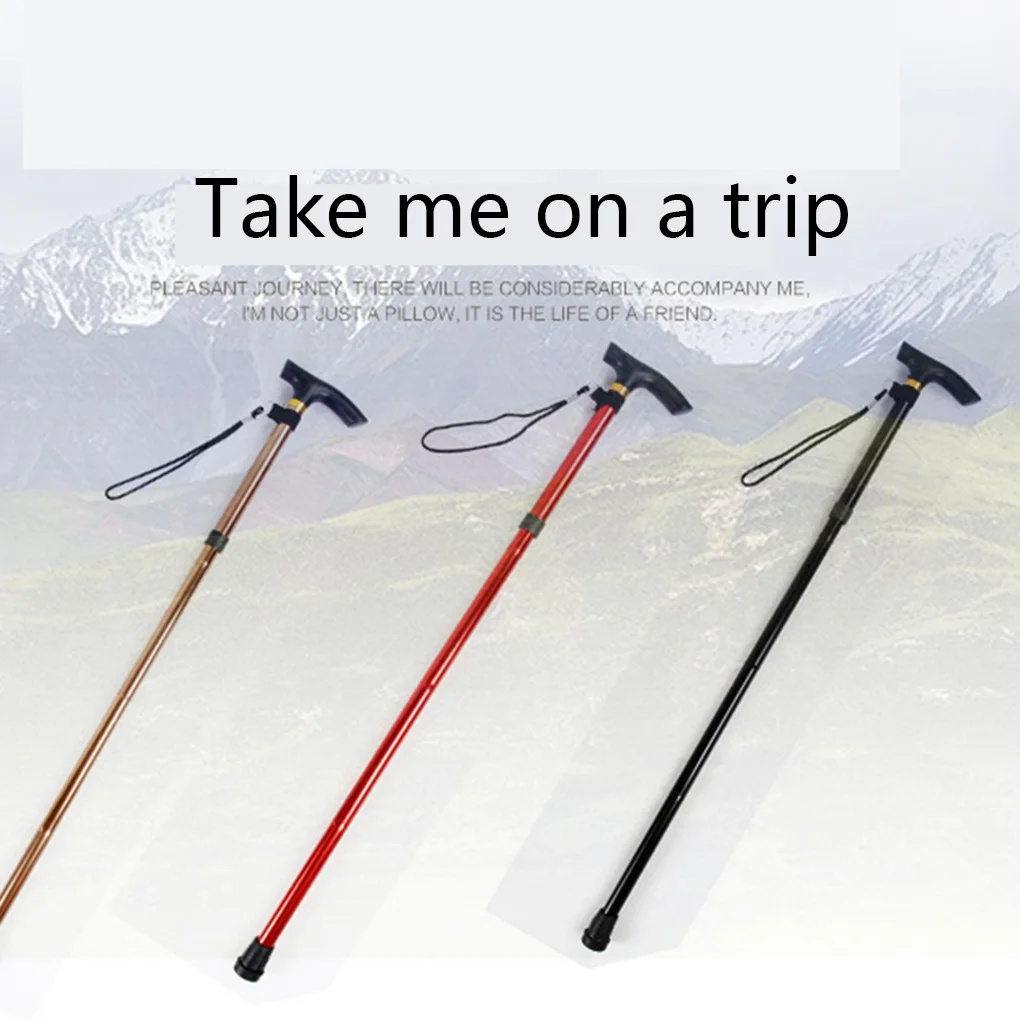 

Adjustable Collapsible Canes Portable Walking Aid Sticks for Seniors with Cushion Handle for Outdoor Trekking Hiking