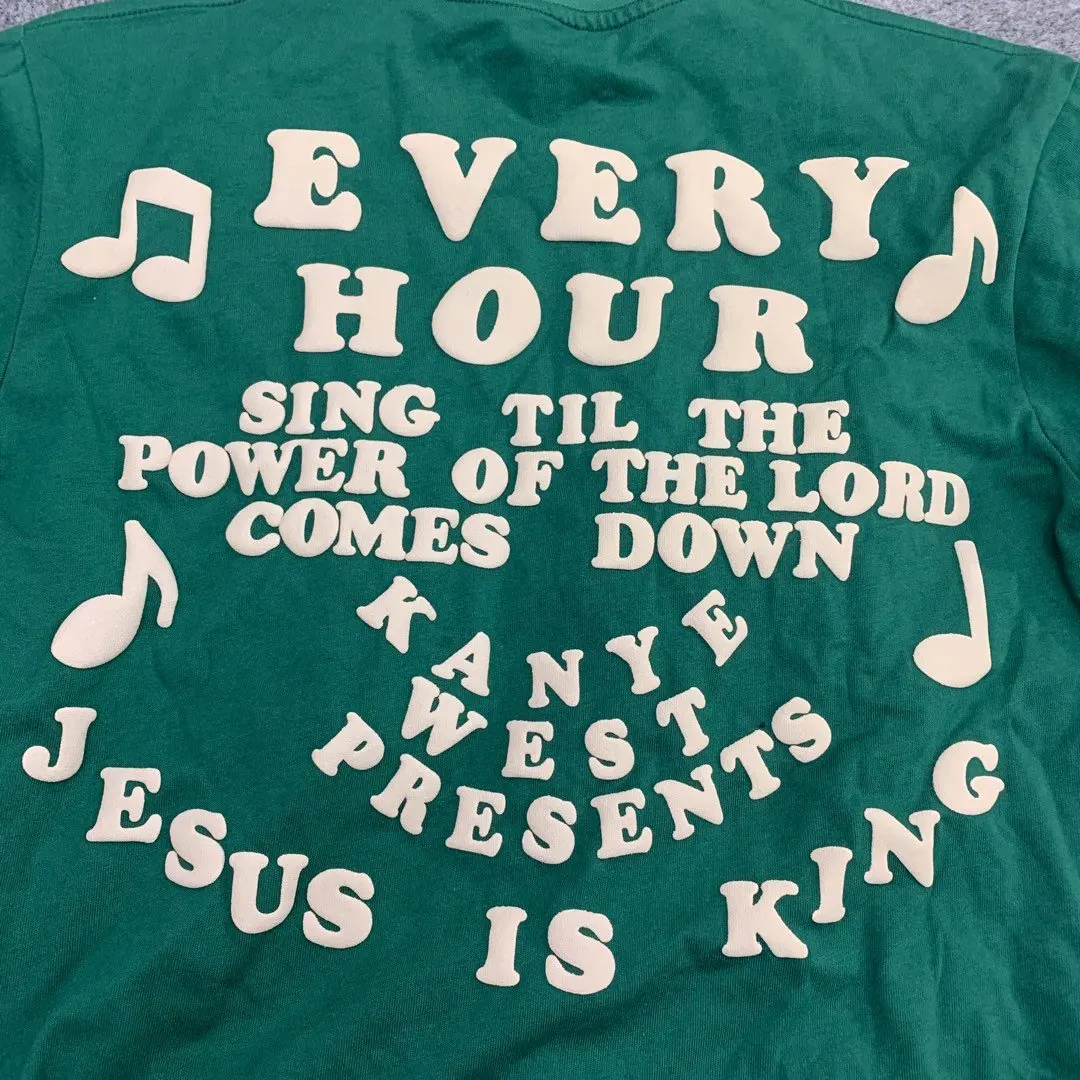 И надписью «Jesus Is King футболка с длинными рукавами Для мужчин Для женщин высококачественный хип-хоп Футболка Небесно различных Ele Для мужчин ts свежий Стиль и надписью «Jesus Is футболка King