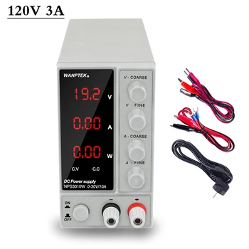 

New NPSW Series Dc Lab Switching Power Supply Adjustable Laboratory 120V 3A Bench Source Digital Voltage And Current Regulator