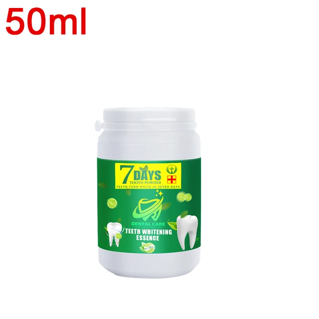 Tooth whitening tooth powder 100g, remove smoke stains, coffee stains, tea stains, freshen bad breath, oral hygiene, dental care IIYF-50ml