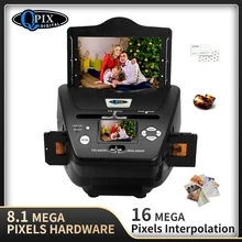 Digital Film Photo Scanner 16 Mega Pixels 4 in 1 Film Scanner Convert 35mm 135 Slide Negative Scanner Name Card Scanner 2.4" LCD