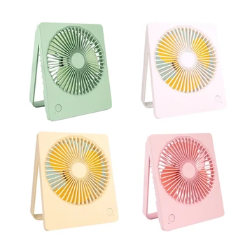 

Desktop Fan, 1200MAh Battery-Powered USB Charging Fan, Portable Mini Fan, 180 degree Vertical Rotation, Quiet, Camping Office Fa