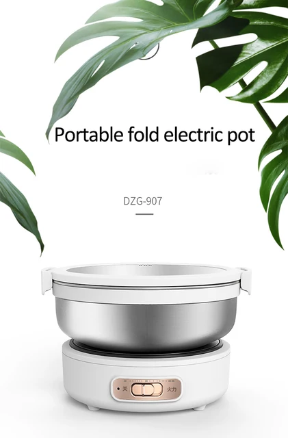 Mouliraty Foldable Electrical Cooker Travel Pot - Dual Voltage