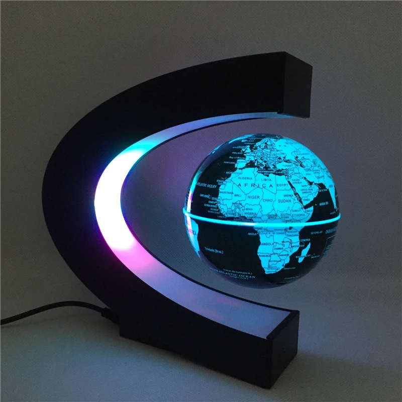 

levitating Lamp Globe World Map Ball Lamps Globe Glow Magnetic Levitation Led Night Light Floating World Terrestrial novelty