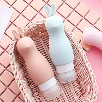 

New Hot Shampoo Bottle Shower Gel Squeeze Bottles Cartoon Hair Conditioner Silicone Travel Liquid Makeup Container Lotion Bath