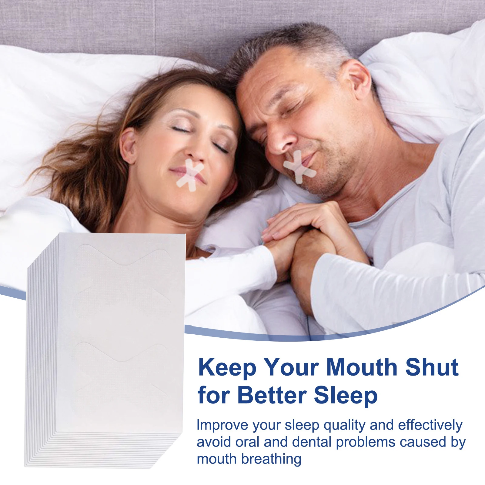 120pcs Sleep Strips Mouth Tape For Less Mouth Breathing Better Sleeping