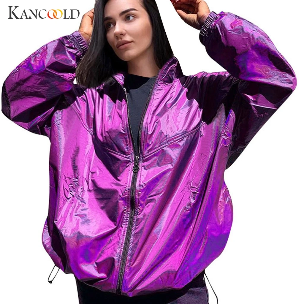 KANCOOLD пальто в минималистическом стиле Повседневный однотонный глянцевый